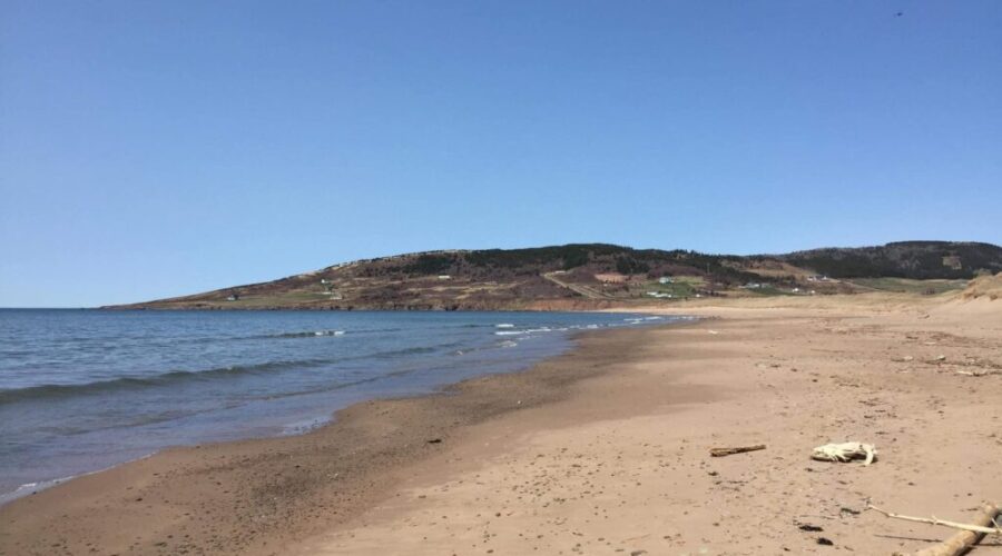 Talks about golf course at West Mabou Beach