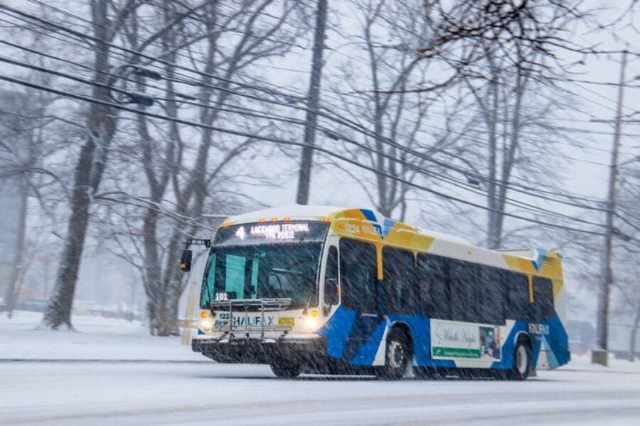 Police reporting lots of crashes with snow covered roads