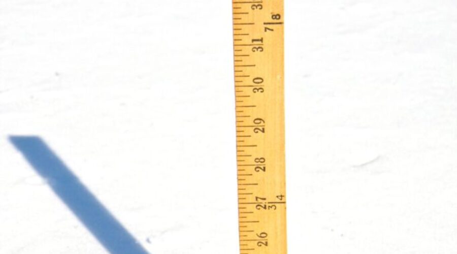 Snowfall amounts since Sunday in NS