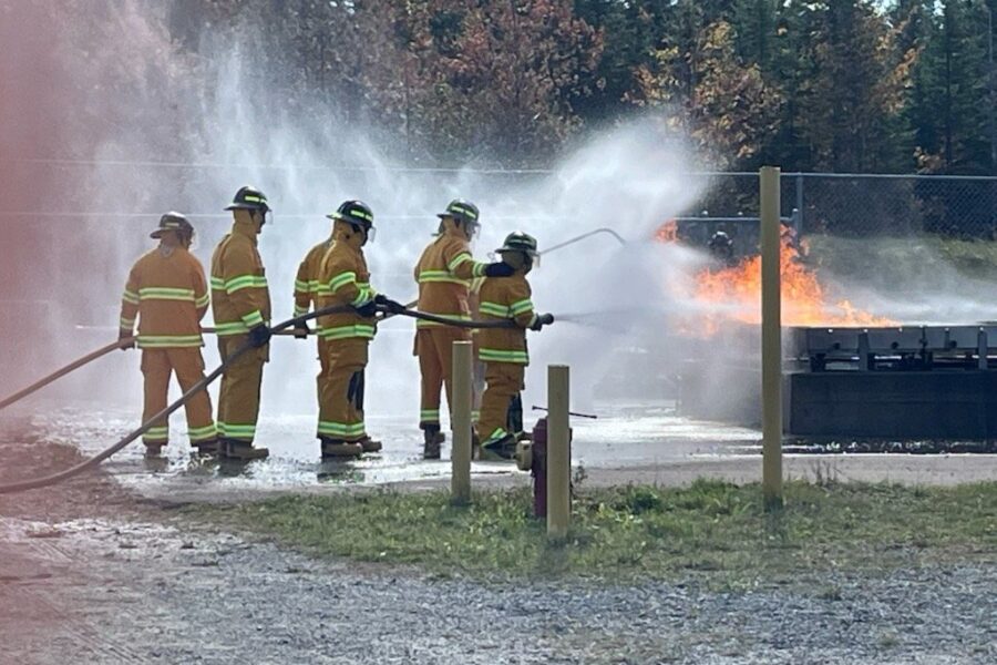 Live fire training trailers to prepare crews across the province