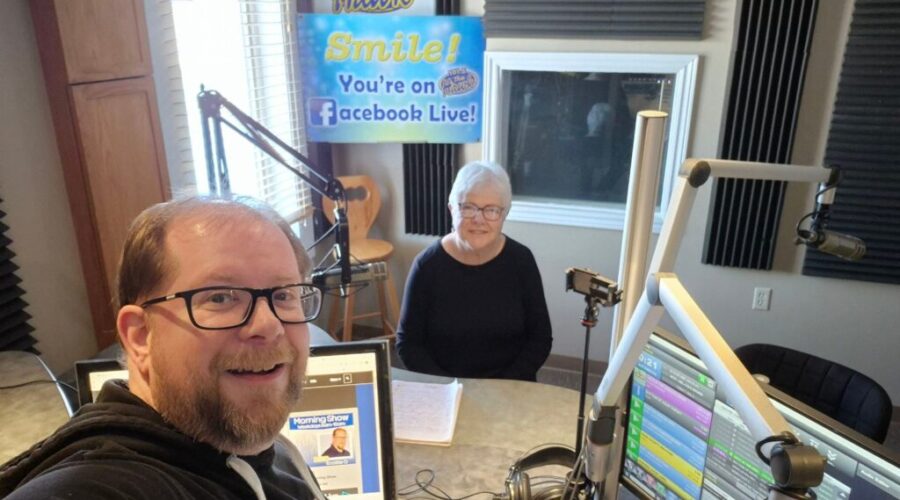 Scottie chatted with Marilyn Talbot about the Strait Area Community Curling Club