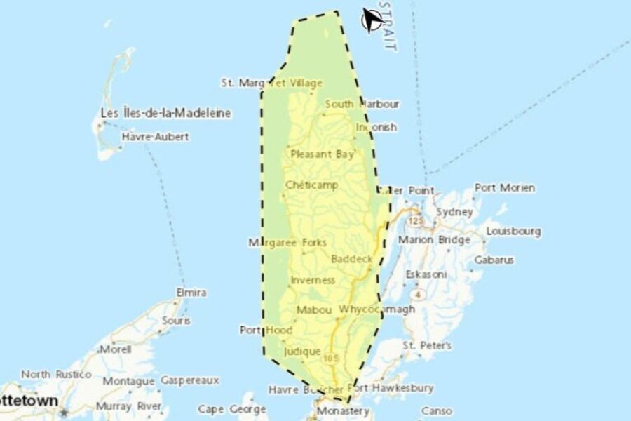 Snow squalls expected in western Cape Breton