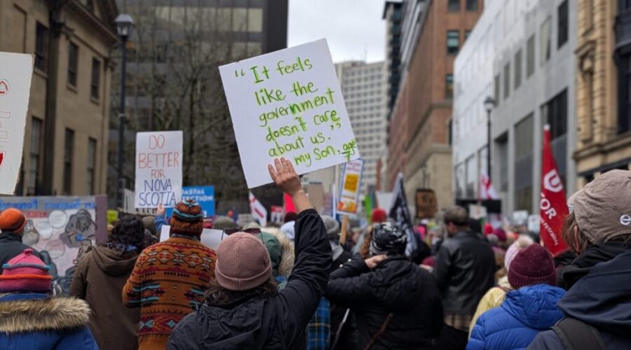 Another huge crowd gathers at rally in Halifax against spring budget