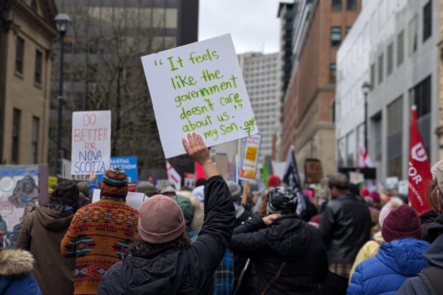 Another huge crowd gathers at rally in Halifax against spring budget