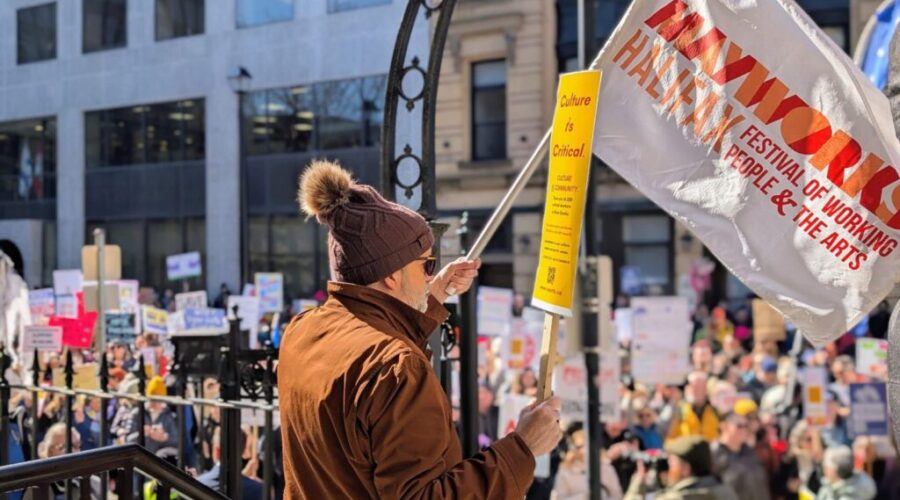 Nova Scotian’s stand together to protest against recent arts and culture cuts