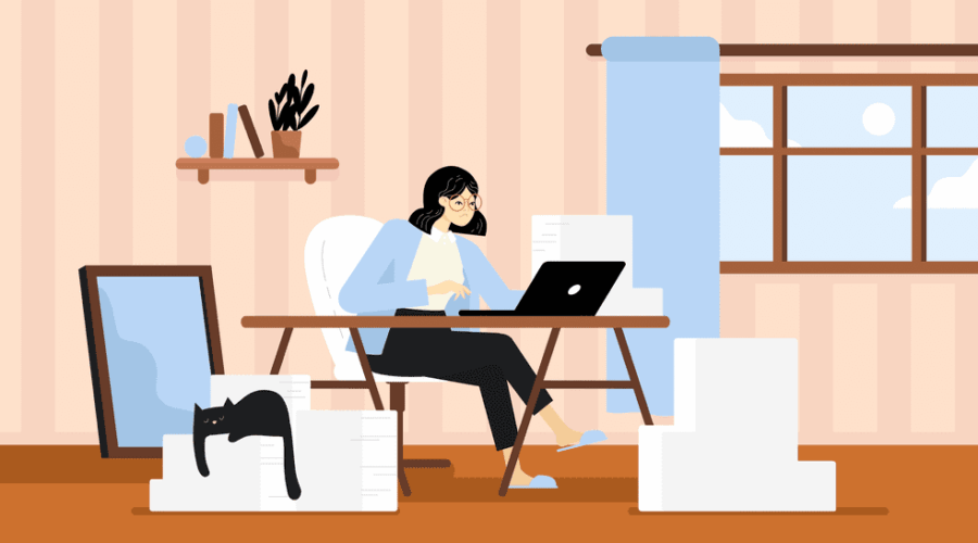 I suddenly find myself working from home