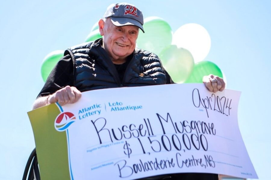Russell Musgrave of Cape Breton wins $1.5 million with Atlantic Lotto