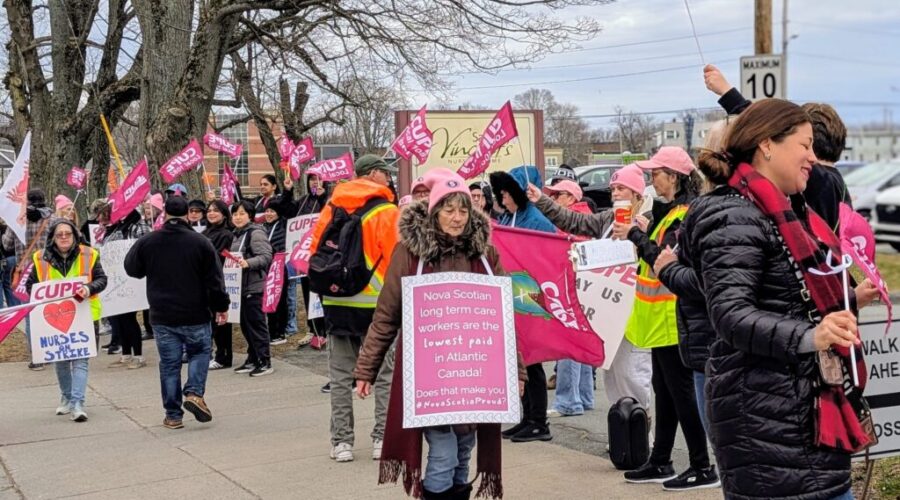 Housing CEO says 2 Inverness Co. nursing homes not on strike as hundreds picket