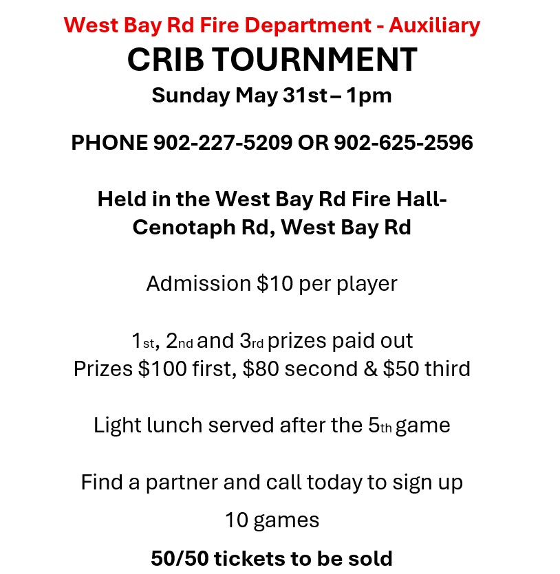 West Bay Road Crib May 31