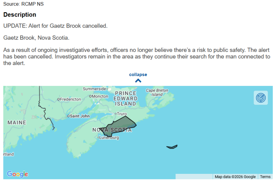 UPDATE: RCMP still searching for man with machete seen near Musquodoboit Harbour