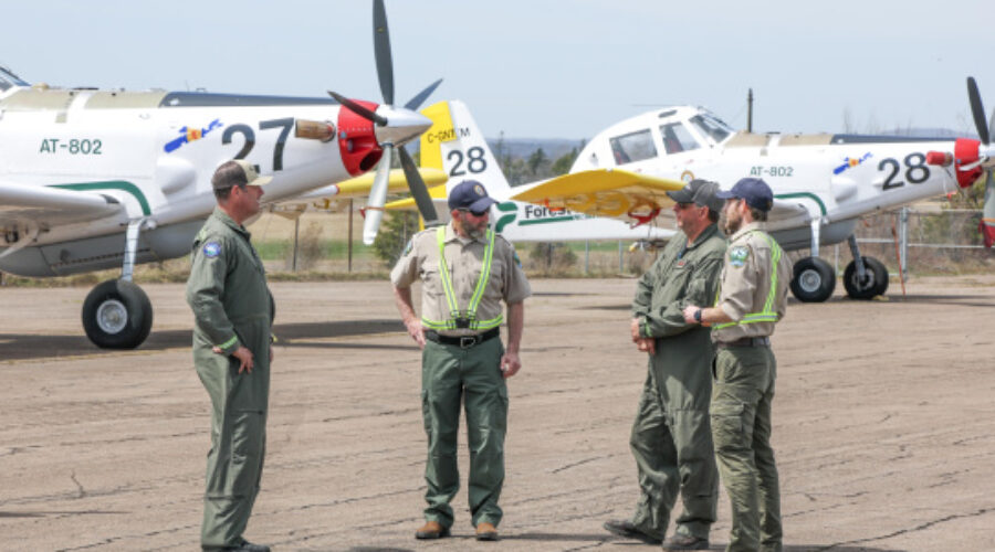Province unveils new water bombers for wildfire season