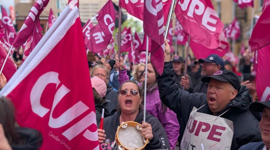 CUPE long-term care workers rally in Halifax as strike enters seventh week