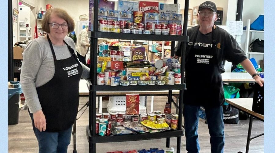 TEC students donate 142lbs of food to local food bank