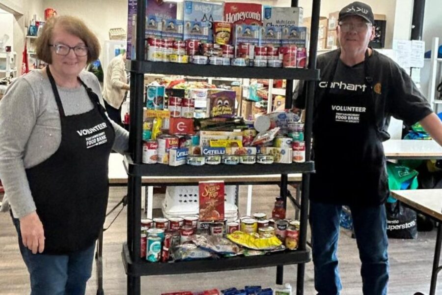 TEC students donate 142lbs of food to local food bank