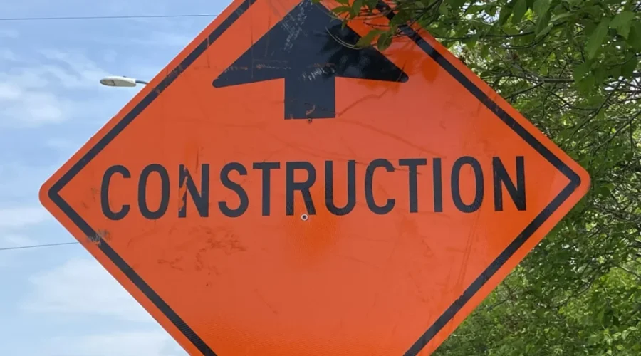 Traffic delays on Highway 104 at Pomquet Interchange on Wednesday