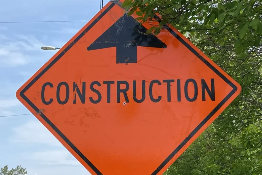 Traffic delays on Highway 104 at Pomquet Interchange on Wednesday
