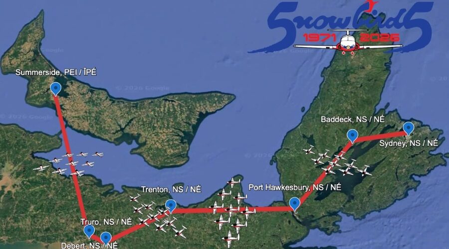 Canadian Forces Snowbirds to flyover Quad Counties today (updated)
