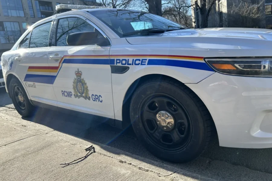 Video: Distracted driver crashes in front of RCMP car on Highway 102