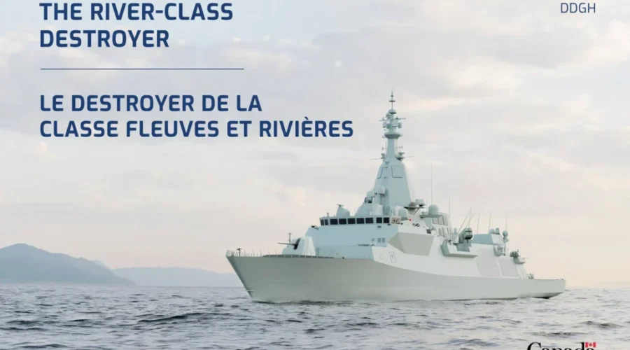 Irving Shipbuilding holds historic coin ceremony for first River-Class Destroyer