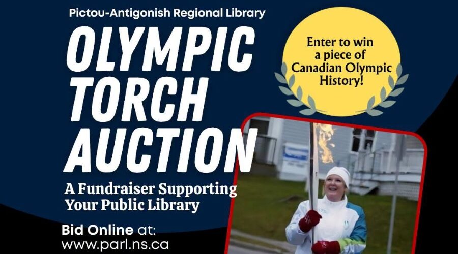 2010 Vancouver Winter Olympics torch is up for auction in support of the Antigonish Library