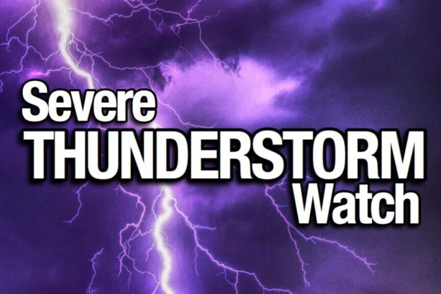Quad Counties are under a severe thunderstorm watch